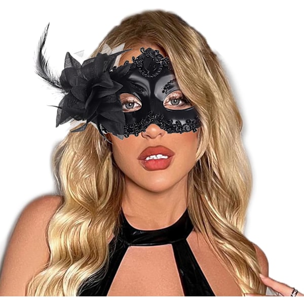 2025 Senaste Modell Kostymmask för Kvinnor Blomma Mask Venetiansk Karneval Halloween Mask Mardi Gras Halloweenfest Bal Mask
