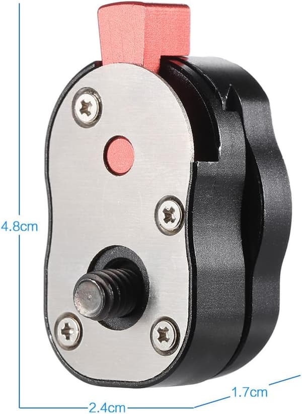 2025 Seneste Model Mini Quick Release Plade til LCD Skærm Magic Arm LED Lys Kamera Camcorder Rig