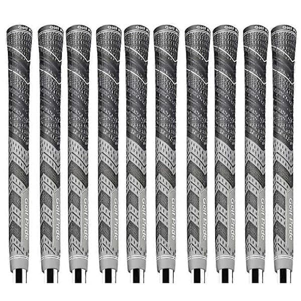 10 kpl Golf Pride MCC PLUS 4 -golfgrippejä, vakiokoko, harmaa