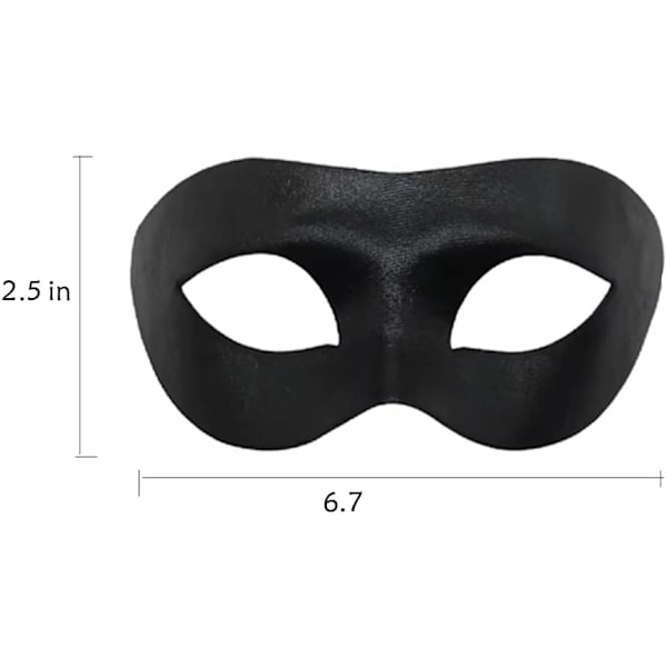 2025 Senaste Modellen Maskeradmask för Män, Halloween Svart Maskeradmask Konstläder