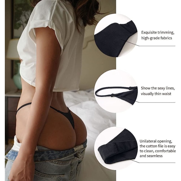 Sexiga underkläder för kvinnor stringtrosor med låg höjd G-String A-5pack S