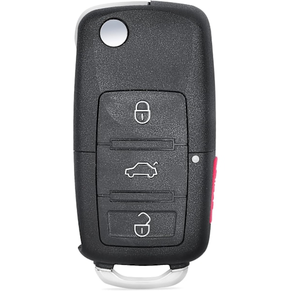 Ersättnings Smart Fjärrnyckel för Volkswagen 2006-2011 NBG92596263 1K0 959 753 P 315MHz 4 Knappar Svart Svart