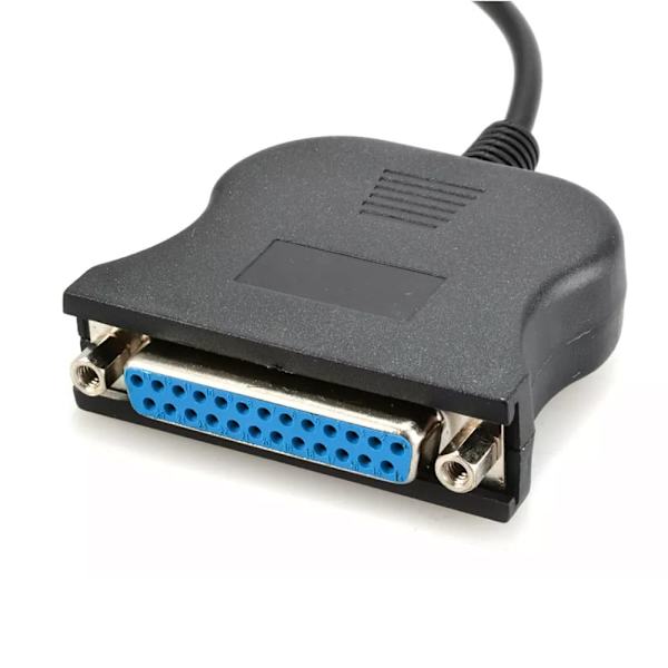 til DB25 printerkabel, USB A han til 25-benet DB25 hun IEEE 1284 parallel printerkonverterkabel
