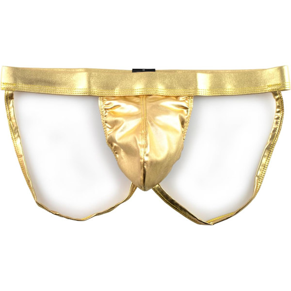 2025 Senaste Modell Herr Sexig Stringkalsong Underkläder Jockstrap Kalsonger Metalliska Underkläder med Påse Jock Straps Lingerie för Män Passar 6-12 Go