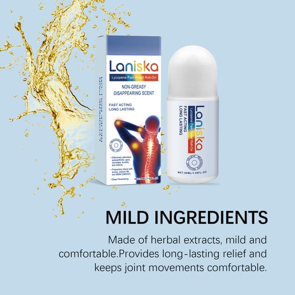 Ledlindrende Roll-on Væske til Daglig Ledberoligelse, Hudnæring og Massagepleje