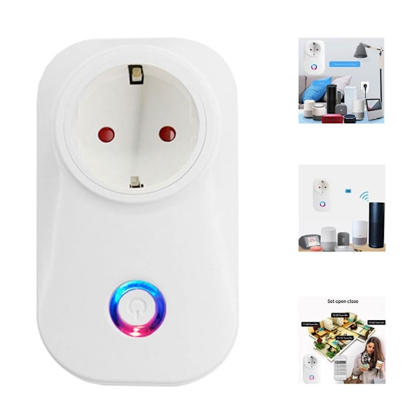 Wifi Uttag Smart Kontakt WIFI Uttag LSPA8 Fjärrkontroll Mini Switch Mäter