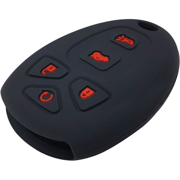 2 st Silikon 5 Knappar Nyckel Fob Skydd Fjärrkontroll Skal Kompatibel med Chevrolet Malibu Suburban Tahoe Traverse GMC Acadia