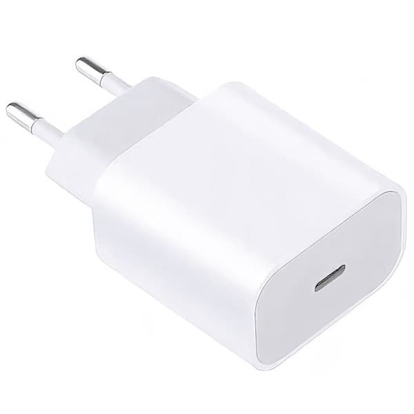 iPhone-laddare - Strömadapter - 20W USB-C - Snabbladdare Vit 1 Strömadapter (20W)