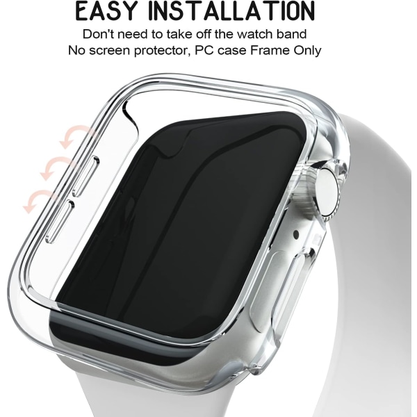 4-pack kompatibel för Apple Watch Case 44Mm Series 6 5 4 Se, hård dator 4-Pack 1 44mm