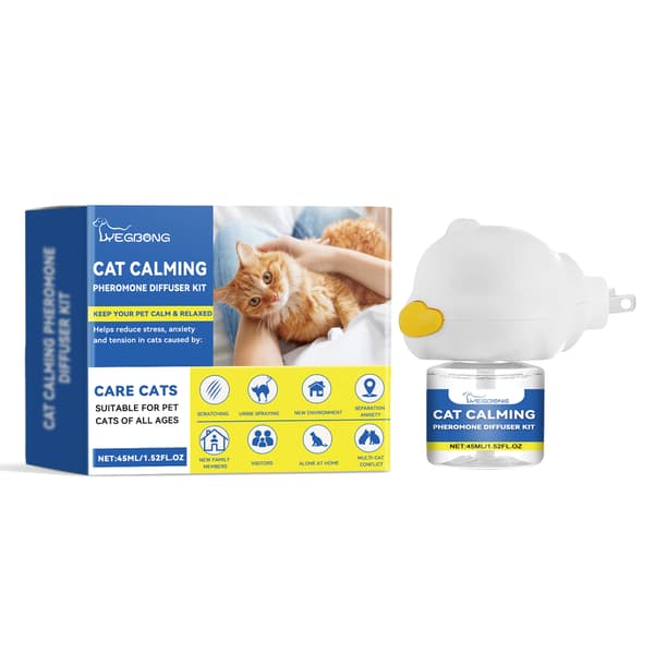 Kat Emotion Diffuser Kit, Plejeløsning til Kattetemperament, Konflikt og Kløe hos Flere Katte