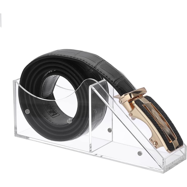 Clear Acrylic Belt Organizer - Bältesförvaringshållare för garderobslåda