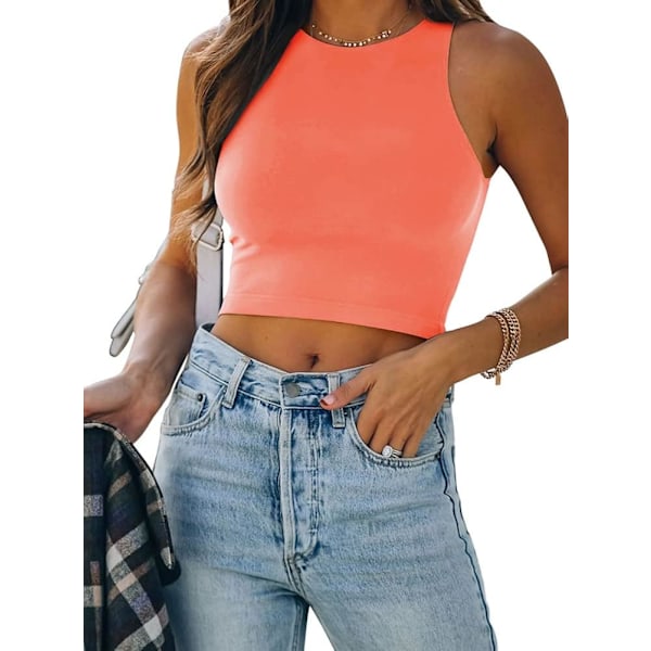 2025 Senaste Modell Dam Sexiga Ärmlösa Racerback Linnen Halterneck Crop Tops