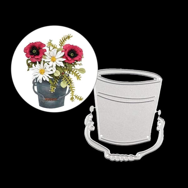 Juleudstansningsforme - DIY Blomsterpotte Metaludstansningsforme