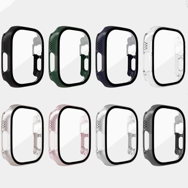 Glasfodral för Apple Watch Ultra 49mm Serie 8 SE Transparent IWatch 8 41mm