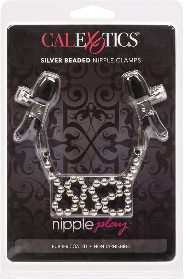 Nippel Lek Silver Pärlförsedda Nippelklämmor