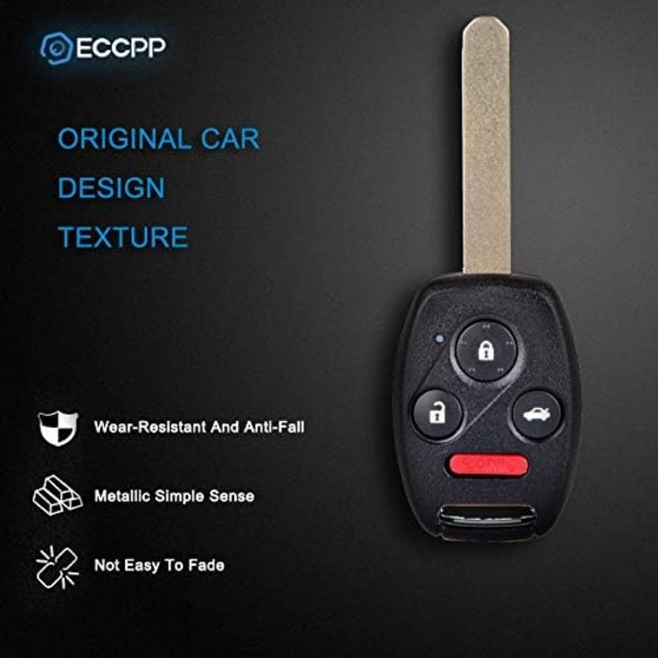 H onda Civic Oklippt Nyckellös Fjärrkontroll Bilnyckel Fob Sändare för H onda Civic 06-2013 N5F-S0084A 313.8MHz (1-pack) Svart Bla
