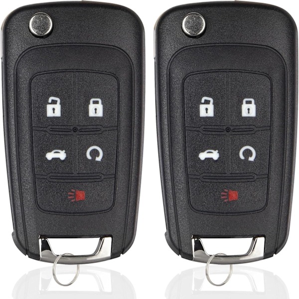 Nyckellös Bilnyckel Fjärrkontroll Ersättning för Chevy Equinox Cruze Camaro Sonic Impala Malibu GMC Terrain Regal Verano Encore Lacrosse