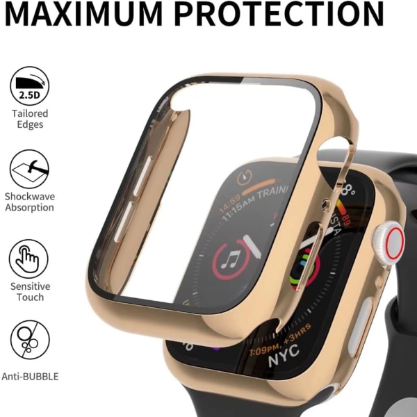 [2-pack case kompatibel med Apple Watch 41Mm