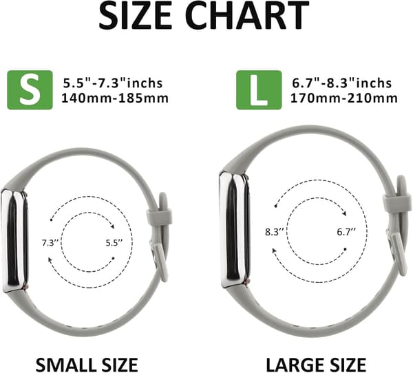 Myk silikon Fitbit Luxe erstatningsrem
