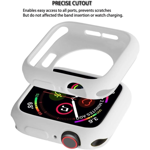 för Apple Watch Case 41mm Series 7/8 Mjuk 4- white 41mm