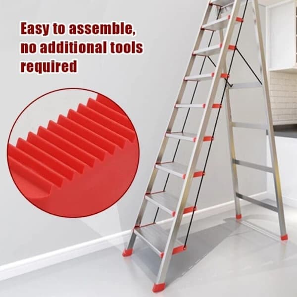 4 Gummifødder til Stiger, 50x20mm Universelle Erstatningsfødder til Foldestiger, Kompatible med DE