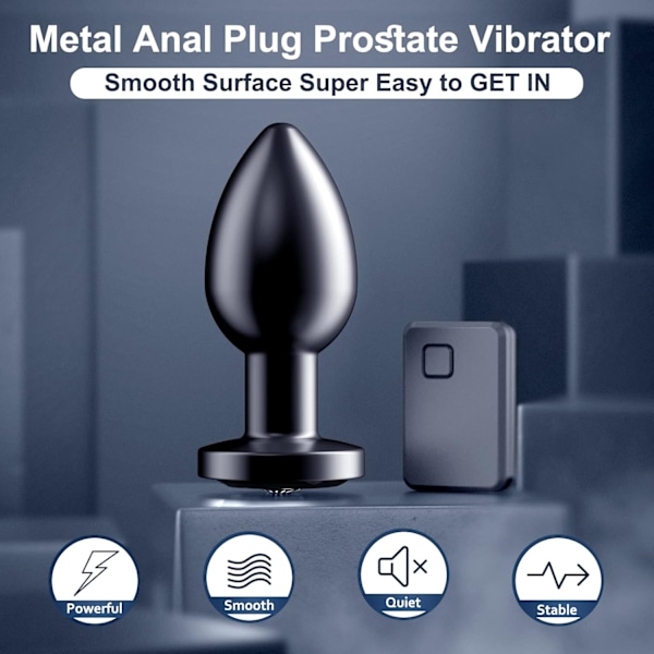 2025 Senaste Modell Metall Vibrerande Butt Plug Sexleksaker Vibrator