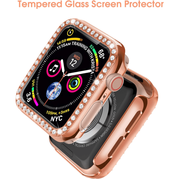 Bling-fodral Kompatibelt med Apple Watch 40mm Iwatch Serie 6/5/4