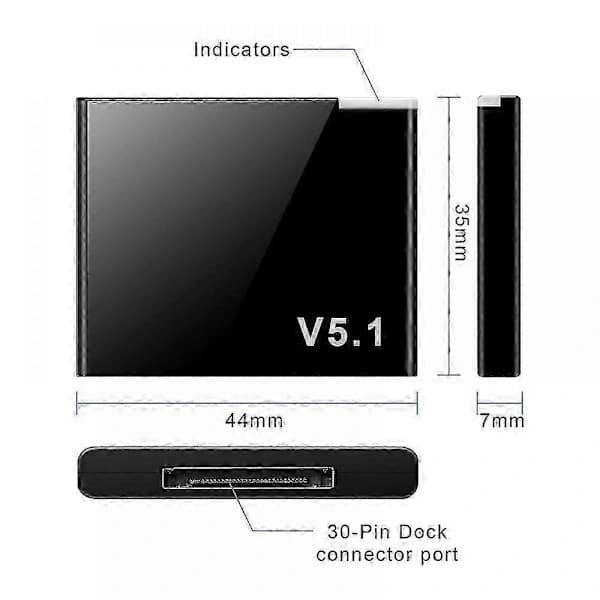 Bluetooth-adapter, mini trådløs modtager til high definition-lyd Edition0612