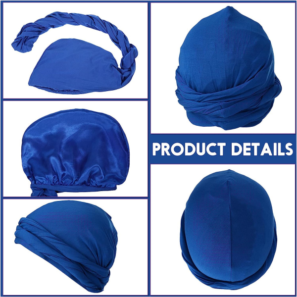 4 stycken turbaner för män Twist huvudband för män Stretch 4PCS 1