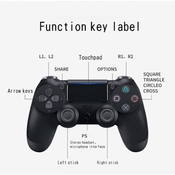 PS4-controller med touchscreen og seksakset vibration til PS4 H