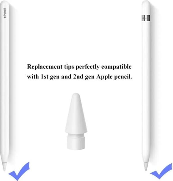 Erstatningstupp for Apple Pencil 1/2 Hvit