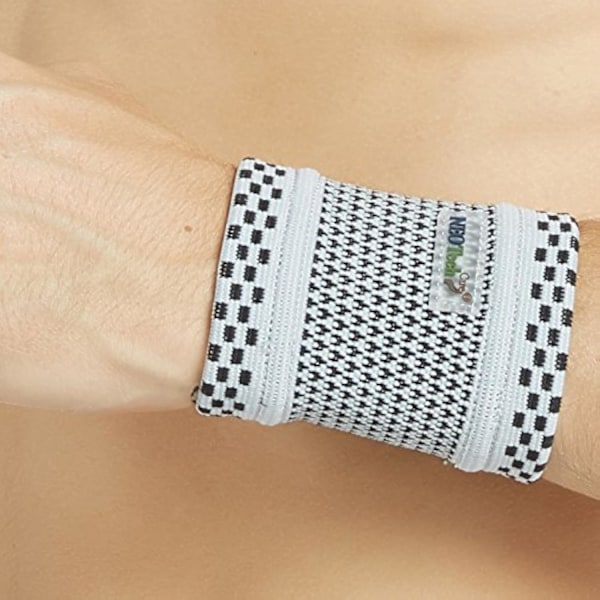 2025 Senaste Modell Armband - Lätt, Elastiskt, Män, Kvinnor, Höger eller Vänster (Grå Färg, Storlek M, 1 Enhet) Grå Medium (1-pack)
