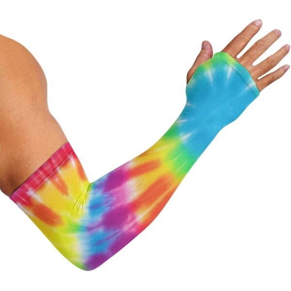 2025 Senaste Modell  Amerikanska flaggan ärmar, rosa band fjärilsärmar solskydd, panda corgi ärmar (med tumhål) regnbågsfärgad tie-dye medium