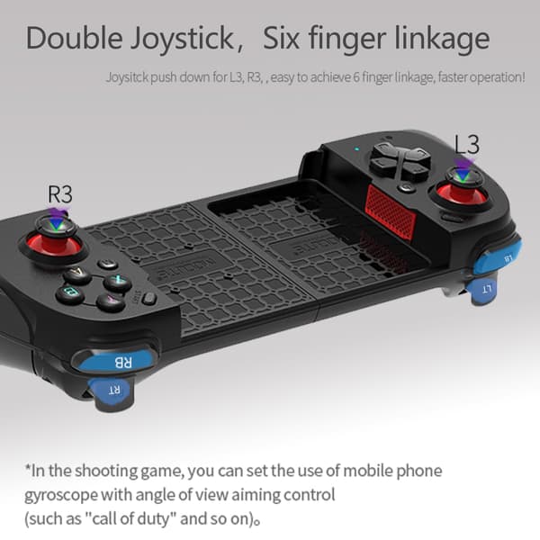 2025 Seneste Model Trådløs Cloud Gaming Controller til iOS, Android, Windows PC, inklusive iPhone15/14/13, Steam osv.. Hall trigger, Linea