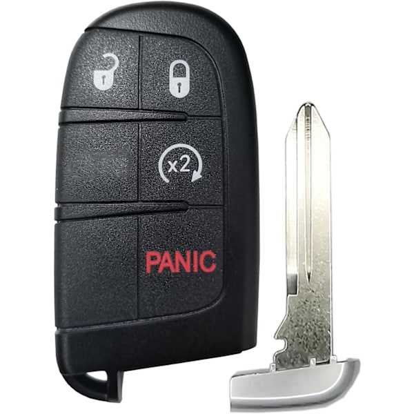 Smart Nyckel Fob Ersättning Passar Jeep Compass 2017 2018 2019 2020 2021 2022 2023 Bil Nyckellös Ingång Fjärrkontroll FCC ID:M3N-40821302 Par