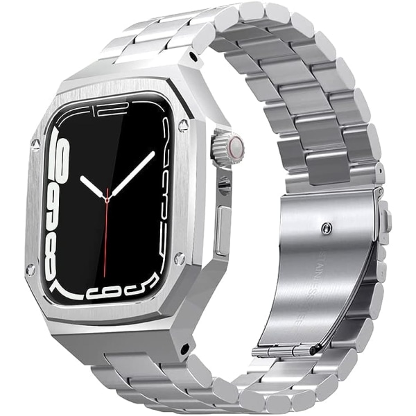 Metallband för Apple Watch 45mm 44mm Coal Black 45mm Fro 7