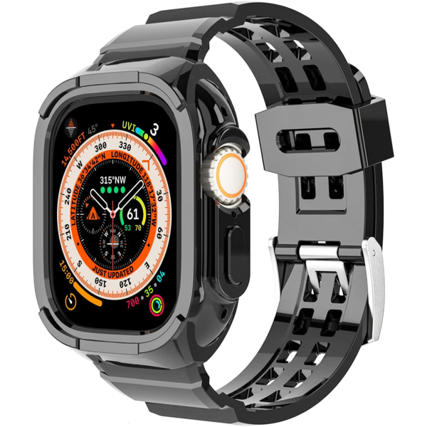 för Apple Watch Ultra Band, Robust case med skyddande sportband