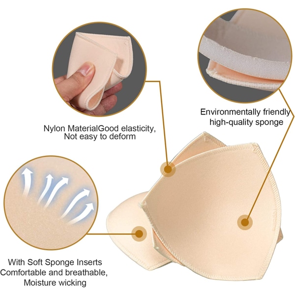 Bröstkuddar Insatser Kvinnors Sportbh Ersättningsinlägg M