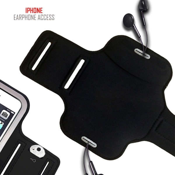 2025 Senaste Modell Premium iPhone SE 2020 / SE 2022 Löpararmband med Fingeravtrycks-ID Åtkomst. Sport Telefon Armfodral Hållare för J