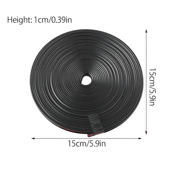 8 meter bilhjulsskyddsrem, bilfälgskyddsrem, däckskyddslinje, gummibildäckhjulsskyddsrem