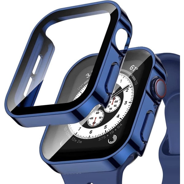 Hårdt fodral för Apple Watch 44mm 45mm 40mm Härdat Blue 41MM