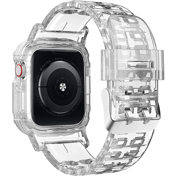 Tydliga watch som är kompatibla för Apple Watch Band 45 mm 44 mm 42 mm 41 mm
