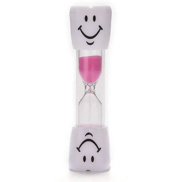 3-pack tandborsttimer för barn, 2 minuters smiley-timglas, timglas