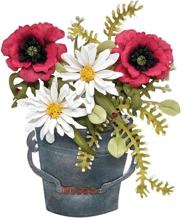 Juleudstansningsforme - DIY Blomsterpotte Metaludstansningsforme