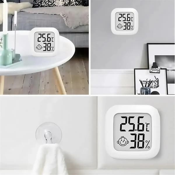 5x Digital inomhustermometer och hygrometer med LCD-display