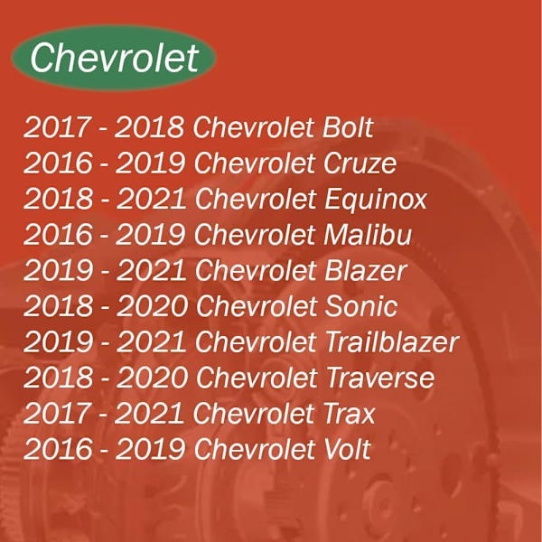 Fob Fjärrnyckelfodral för Chevrolet Cruze Traverse Volt Camaro 2016-2021 Bolt Equinox Sonic Trax Malibu Nyckelskal Ersättning Fob Ke
