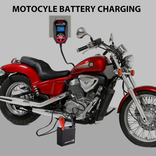 Bil Motorcykel Batteriladdare 6v12v 1a 1.5a 2a 4.5-32ah Batteriladdare