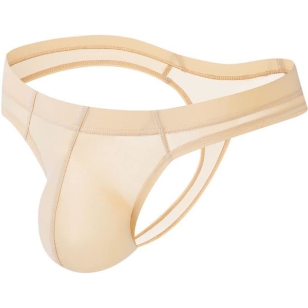 2025 Senaste Modell 3-pack Herrstringkalsonger JockStrap Herr Bikini Underkläder G-string Jockstraps för Män Ice Silk Underkläder Vit+rosa+