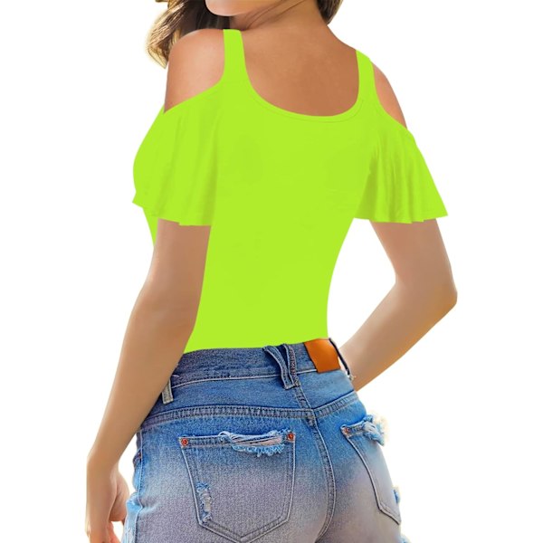 2025 Senaste Modell Sexiga Toppar för Kvinnor Kall Axel Djup V-ringning Kort Ärm Slim Fit Sommar Vardags T-shirts