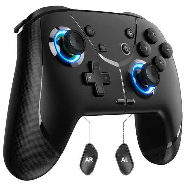 2025 Seneste Model Trådløs Switch Controller til Nintendo Switch 2/Switch/Lite/OLED, Bluetooth Game Controller til iPhone/Android/PC/Steam